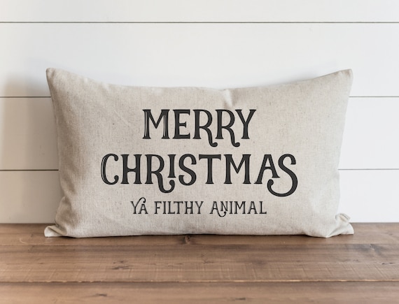 Filthy Animal christmas Pillow Cover 16 X 26 Holiday Pillow Covers