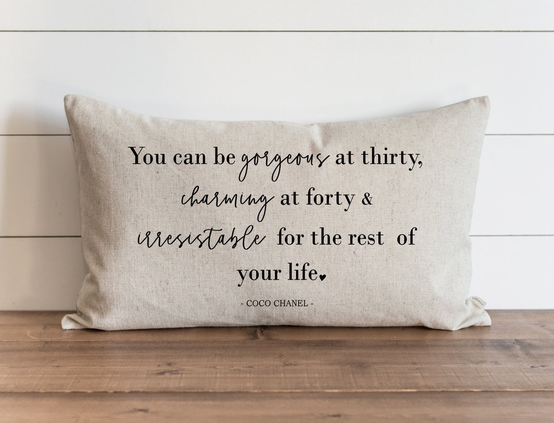 Gorgeous at Thirty Pillow Cover // Pillow Covers // Throw 