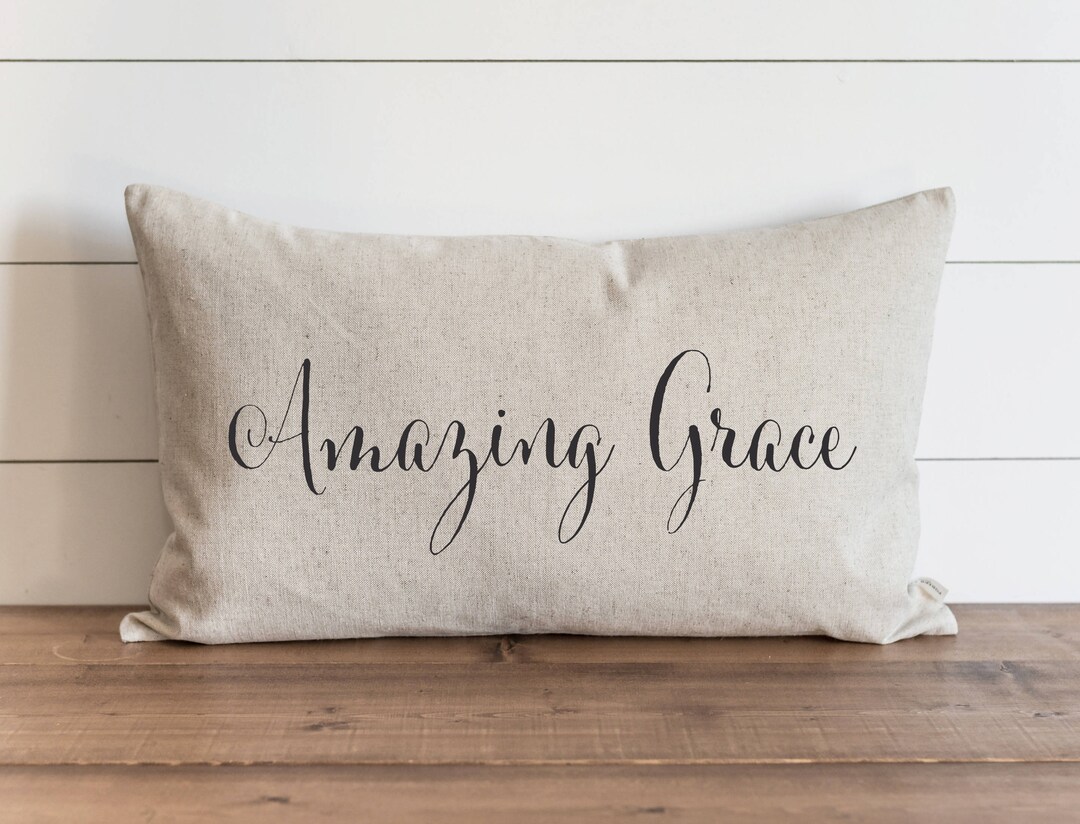 Gold Foil Amazing Grace Angel Velvet Pillow main image 0