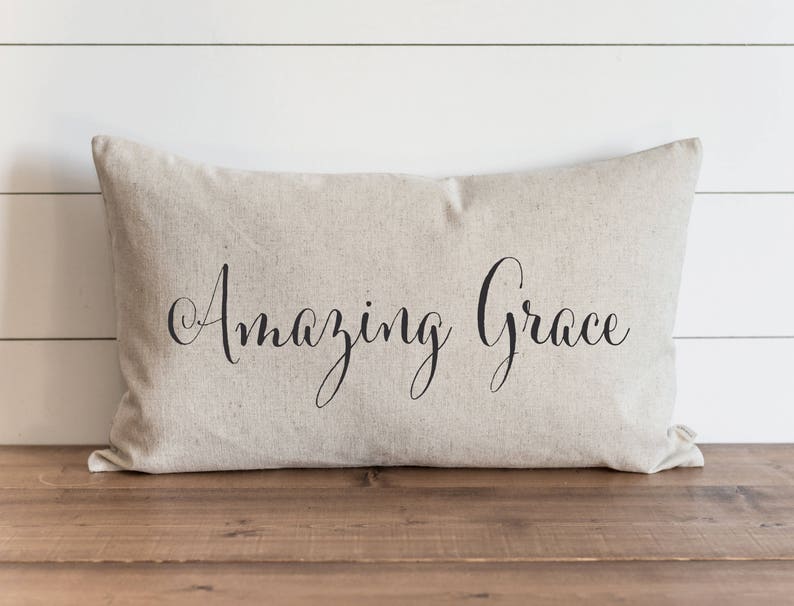 Porter Lane Home Amazing Grace Pillow Cover - Thumbnail 3