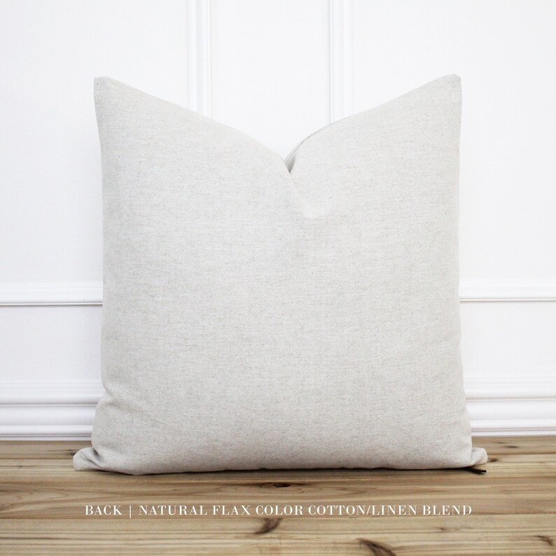 Tan and White Buffalo Plaid Pillow Cover | Neutral Beige Plaid Accent Pillow | Classic Plaid Throw Pillow | Classic Home Decor | Harris image 4