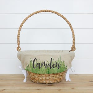 Personalized Easter Basket Liner | Customized Easter Basket Liner | Easter | Monogram | Girl Easter Basket | Boy Easter Basket | Grass