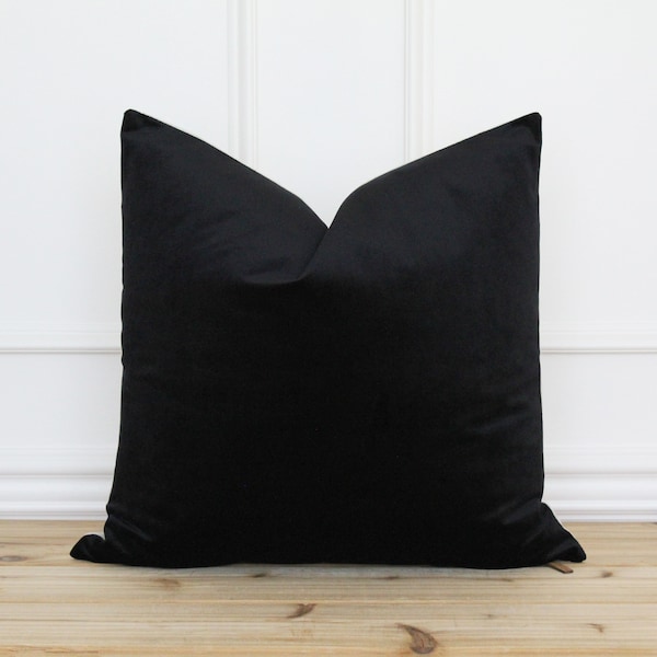 Black Velvet Pillows Etsy