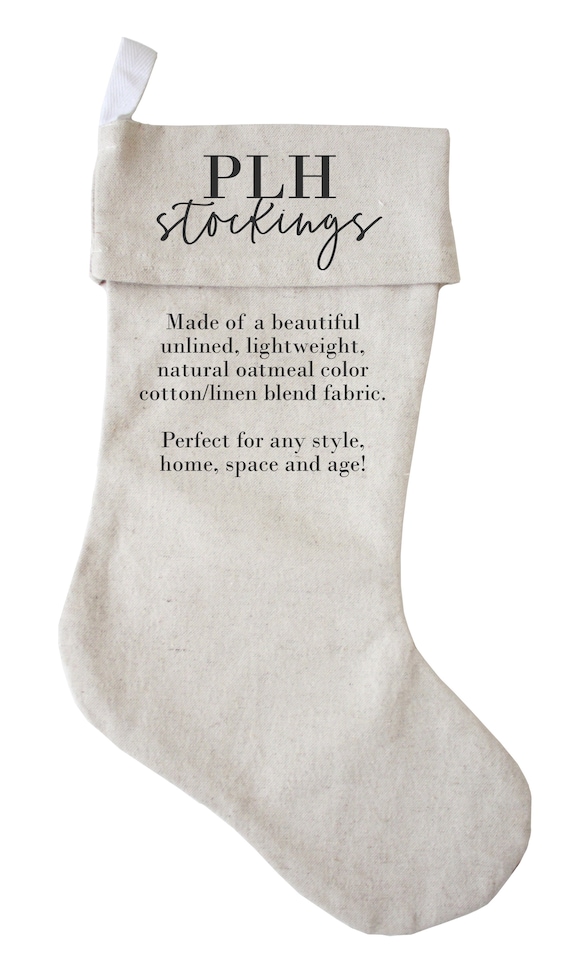 Personalized Christmas Stocking Tags – Cotton Slate