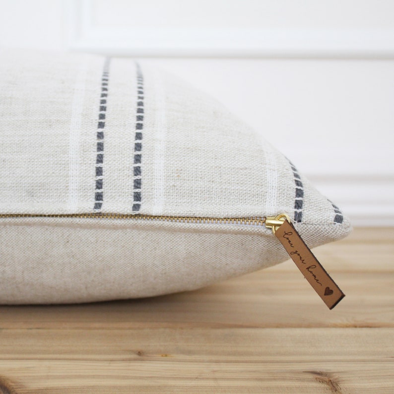 Stripe Pillow Cover 20 X 20 Pillow Cover Coastal Pillow Etsy