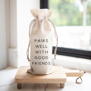 passt gut Wein Tasche | Gastgeschenk | Geburtstag | Feier Wein Tasche | Alkohol-Geschenk-Tasche | Freunde geben Geschenk | Neue Home | Einweihungsgeschenk