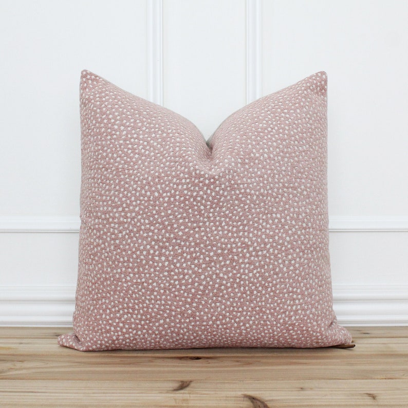 Pink and White Polka Dot Throw Pillow Cover Decorative Etsy