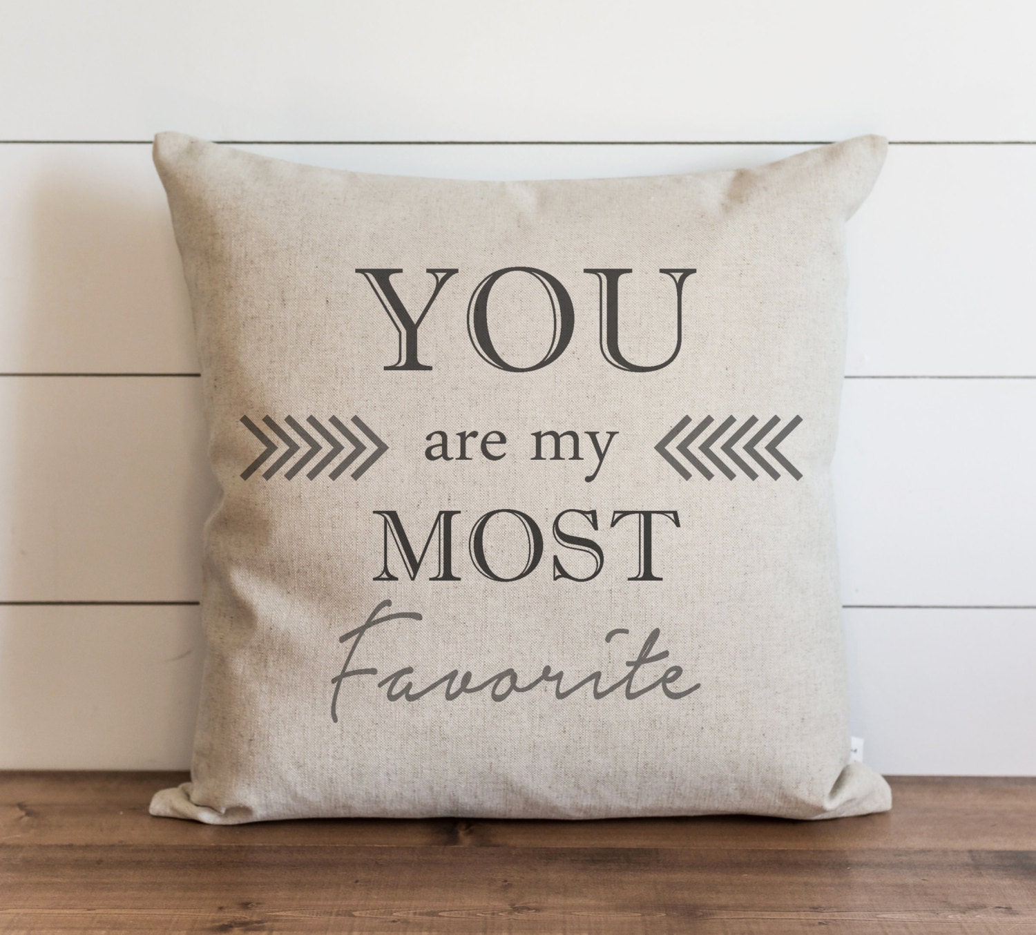 You Are My Most Favorite 20 x 20 Pillow Cover // Everyday // Etsy