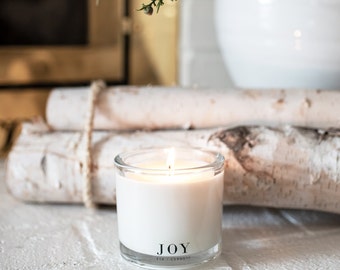 Fir + Cypress Coconut Wax Candle | Frasier Fir Scented Candle | Christmas Tree Scent Candle | Xmas Holiday Candle | Crisp Pine Needles | Joy