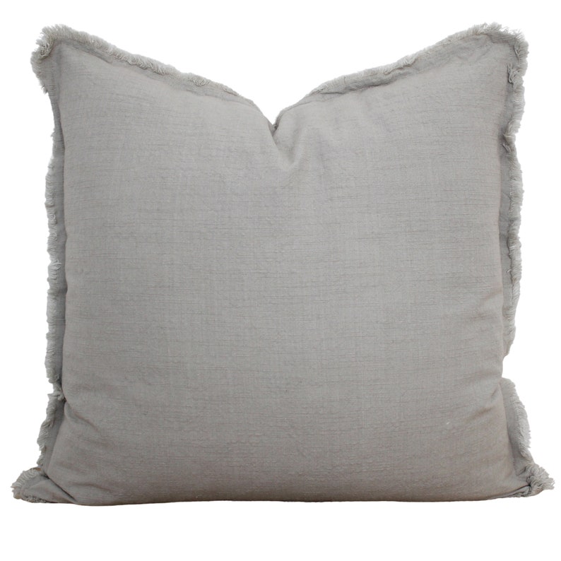 Fringe Pillow Cover 20 x 20 Pillow Cover 26 x 26 Neutral Etsy