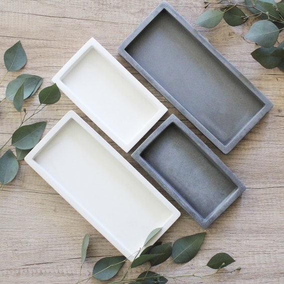 Vassoio da Bagno in Bambù, Vassoio da Toeletta in Legno, Vassoio Decorativo Rettangolare per Bagno (30 x 13 x 2 cm