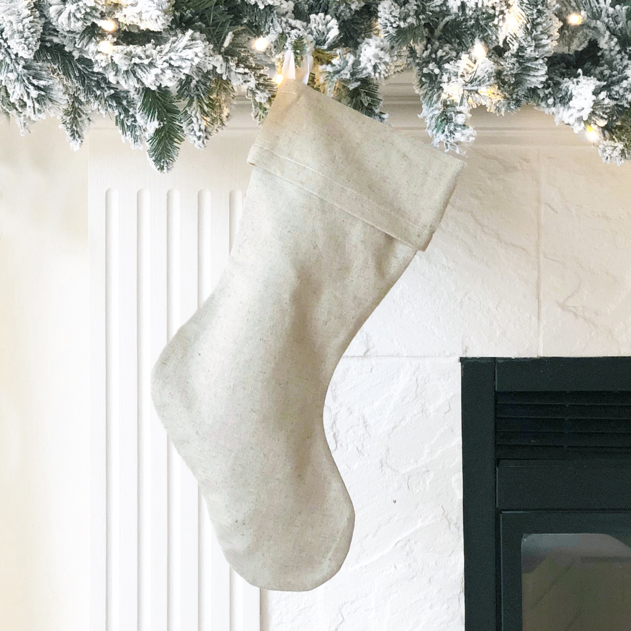 Plain christmas stockings deals