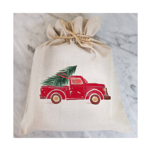 Truck Gift Bag // Gift Wrap // Packaging // Present // Party Favor // Gift Bag // Hostess Gift