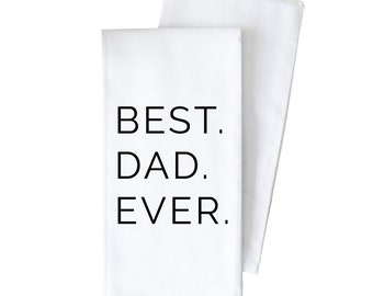 Strofinaccio "Il miglior papà di sempre" / Regalo per papà / Idea regalo per la festa del papà / Strofinaccio da cucina / Miglior papà / Regalo per neopapà / Regalo per lui / Regalo dai bambini