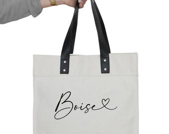 Custom City Love Market Tote / Canvas Tote Bag / Farmers Market Bag / Travel Bag / Custom Canvas Bag / Reusable Shopping Bag