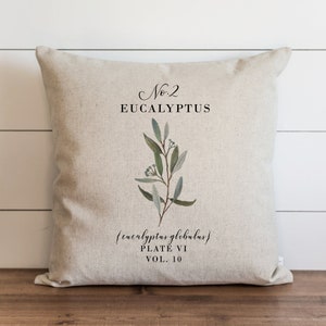 Eucalyptus Pillow Cover | Christmas Pillow Cover | Holiday Pillow Covers | Christmas Decor  | 20 x 20 | 18 x 18
