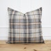 Gray Plaid Pillow Cover • Plaid Throw Pillow • Decorative Pillow • Fall Pillow Cover • Farmhouse Pillow Cover • 20 x 20 • 16 x 26 || Autumn 