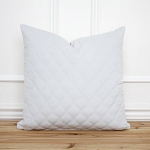 Fodera per cuscino in velluto grigio chiaro • Cuscino strutturato • Fodera per cuscino di design • Cuscino decorativo • Fodera per cuscino grigio 20 x 20 // Lily Marie