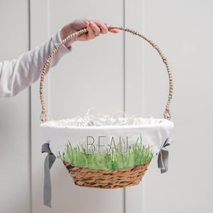 Personalized Easter Basket Liner | Customized Easter Basket Liner | Easter | Monogram | Girl Easter Basket | Boy Easter Basket | Grass