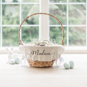 Personalized Easter Basket Liner | Customized Easter Basket Liner | Easter | Monogram | Girl Easter Basket | Boy Easter Basket.