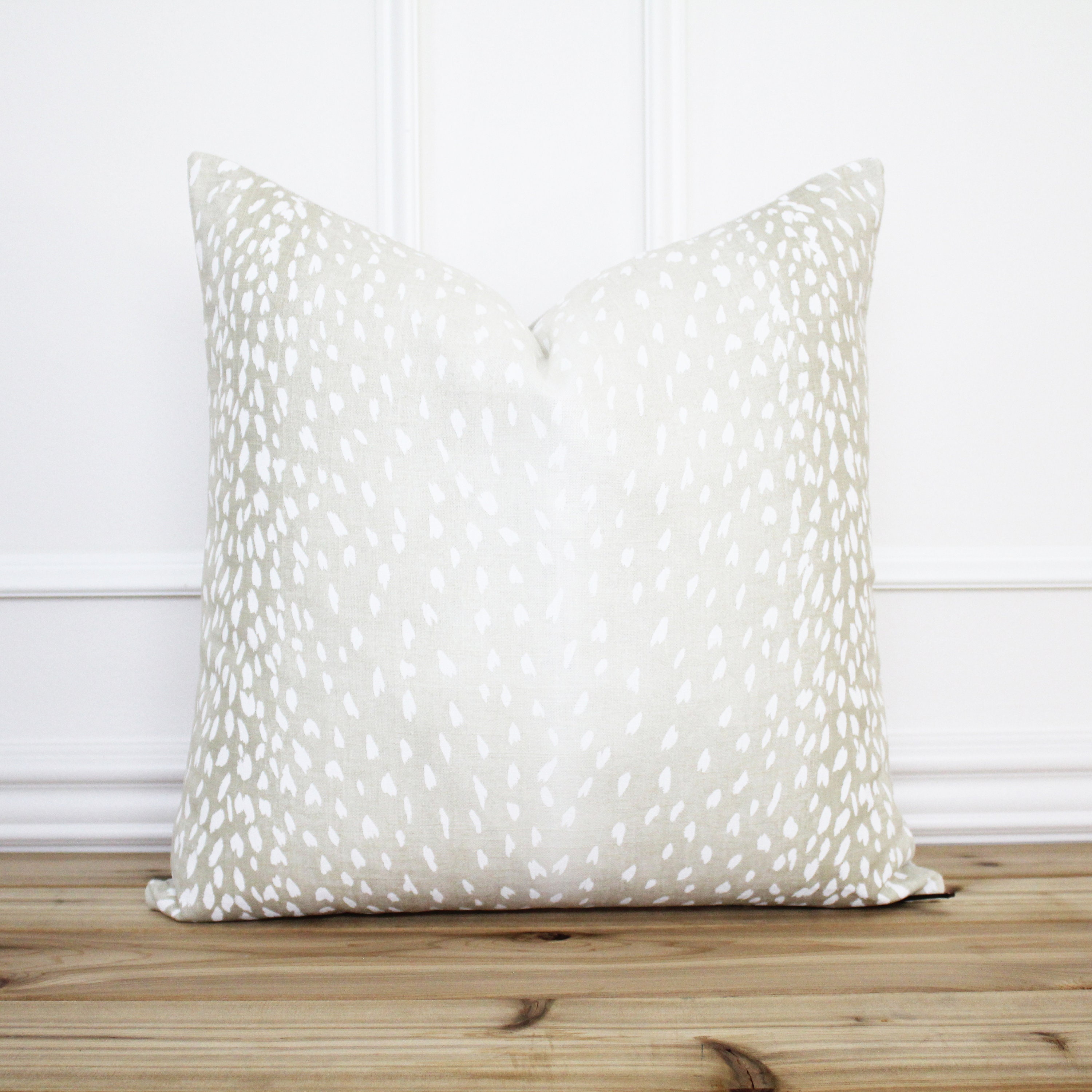 Antelope Pillow Cover Ecru Animal Print Pillow Cover 20 X 20 Pillow Designer Pillow Decorative Throw Pillow Evelyn Ecru Etsy Ireland