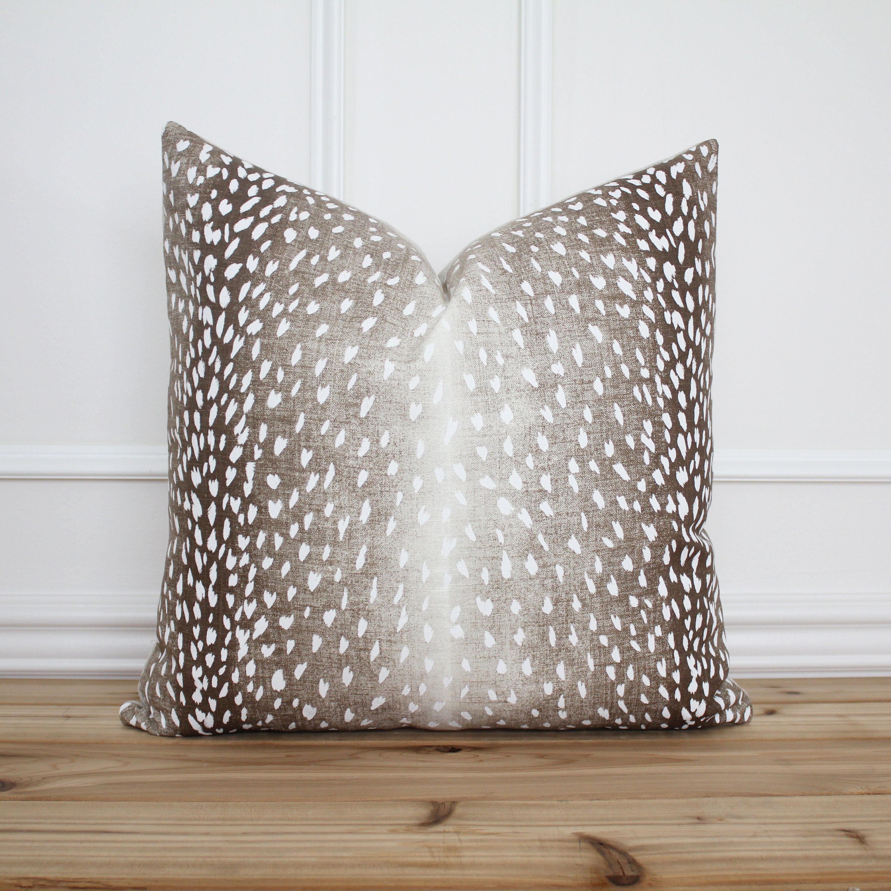 fawn print pillow