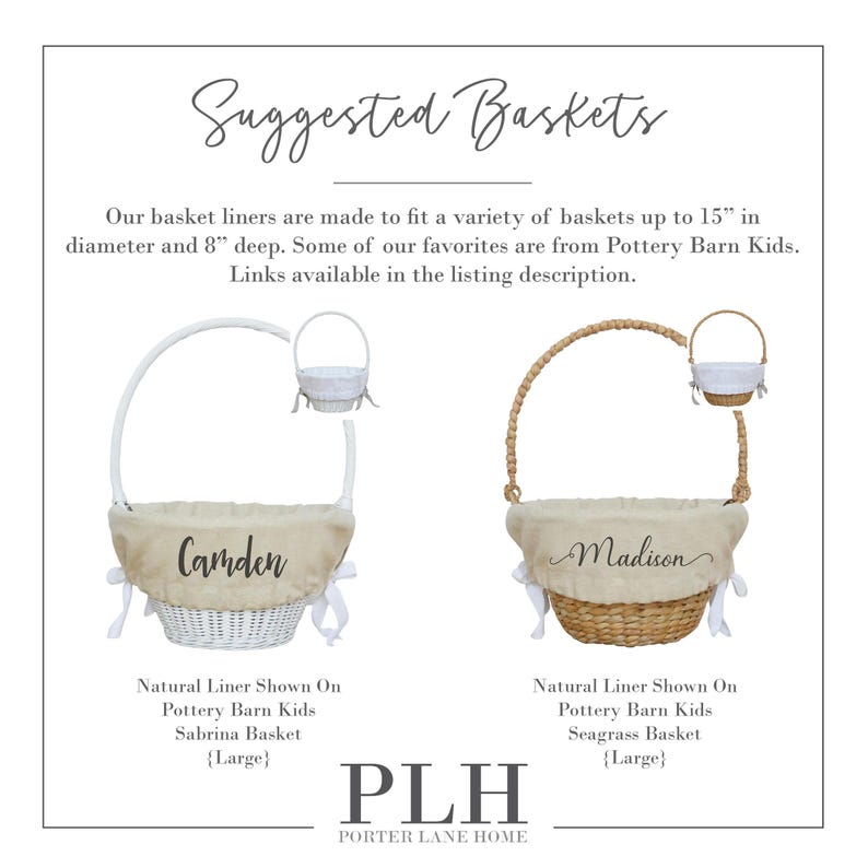 Fodera per cestino pasquale personalizzata Peter Rabbit • Fodera per cestino pasquale personalizzata • Monogramma • Fodera per cestino pasquale per bambino o bambina / Peter Rabbit immagine 8