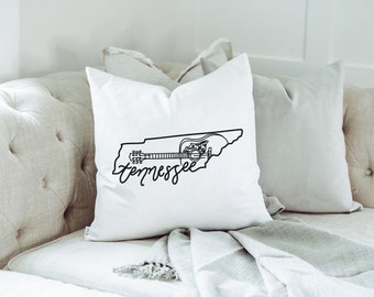 State Outline Custom Pillow Cover | Moving Gift | 18 x 18 | 20 x 20 | Realtor Gift | New Home | Personalized Gift | Custom Location