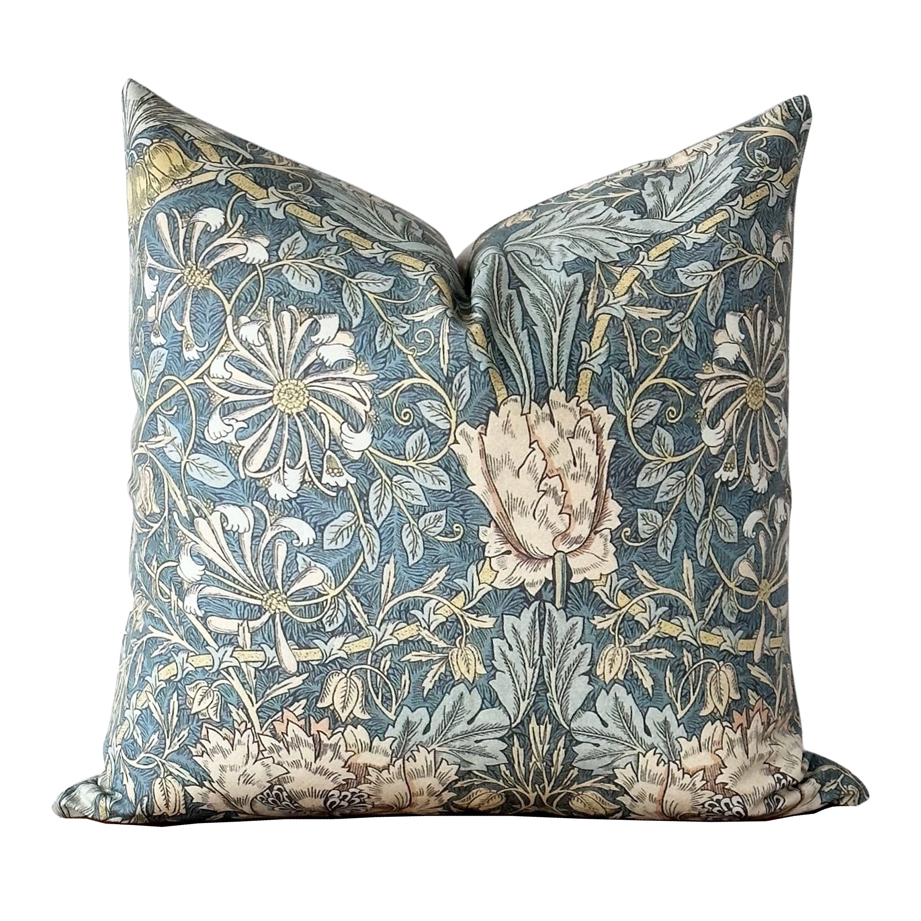 Cuscino Extra Large William Morris – Ladro Di Fragole – Arazzo Nero 23x23 Pollici