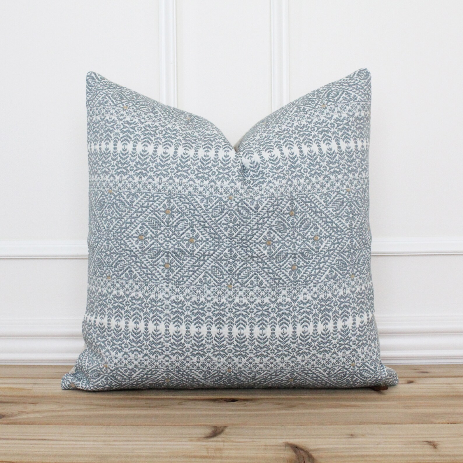 Blue Aztec Tapestry Pillow Cover Textured Pillows Custom Etsy