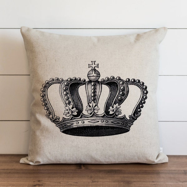 Crown 20 x 20 Pillow Cover // Everyday // Throw Pillow // Gift // Accent Pillow // Cushion Cover