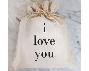 I Love You Gift Bag // Gift Wrap // Packaging Bag // Present // Party Favor // Wedding Favor // Gift Bag // Hostess Gift