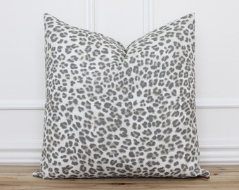 Outdoor Leopard Pillow Cover • Indoor Outdoor Throw Cushion Cover • Patio Pillow •  Animal Print Pillow Cover • Outside Pillow Covers | Zoey