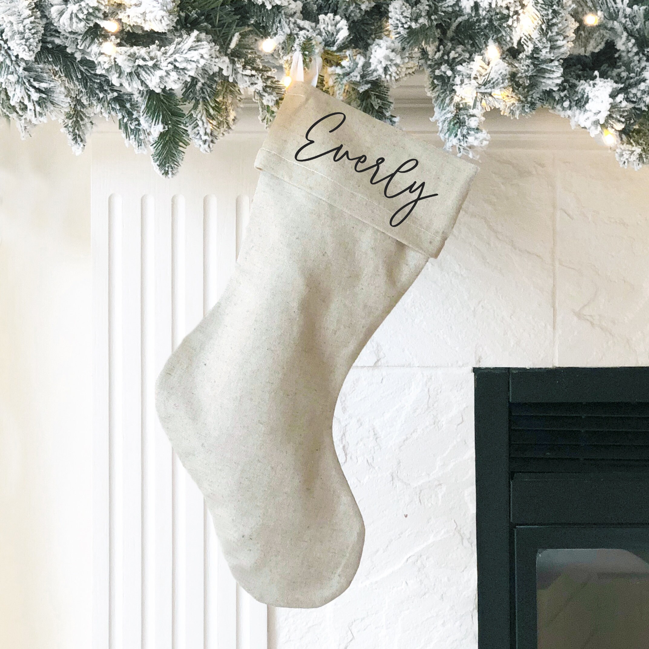 Xiuyours Calze Befana Personalizzate con Nome Calze di Natale da