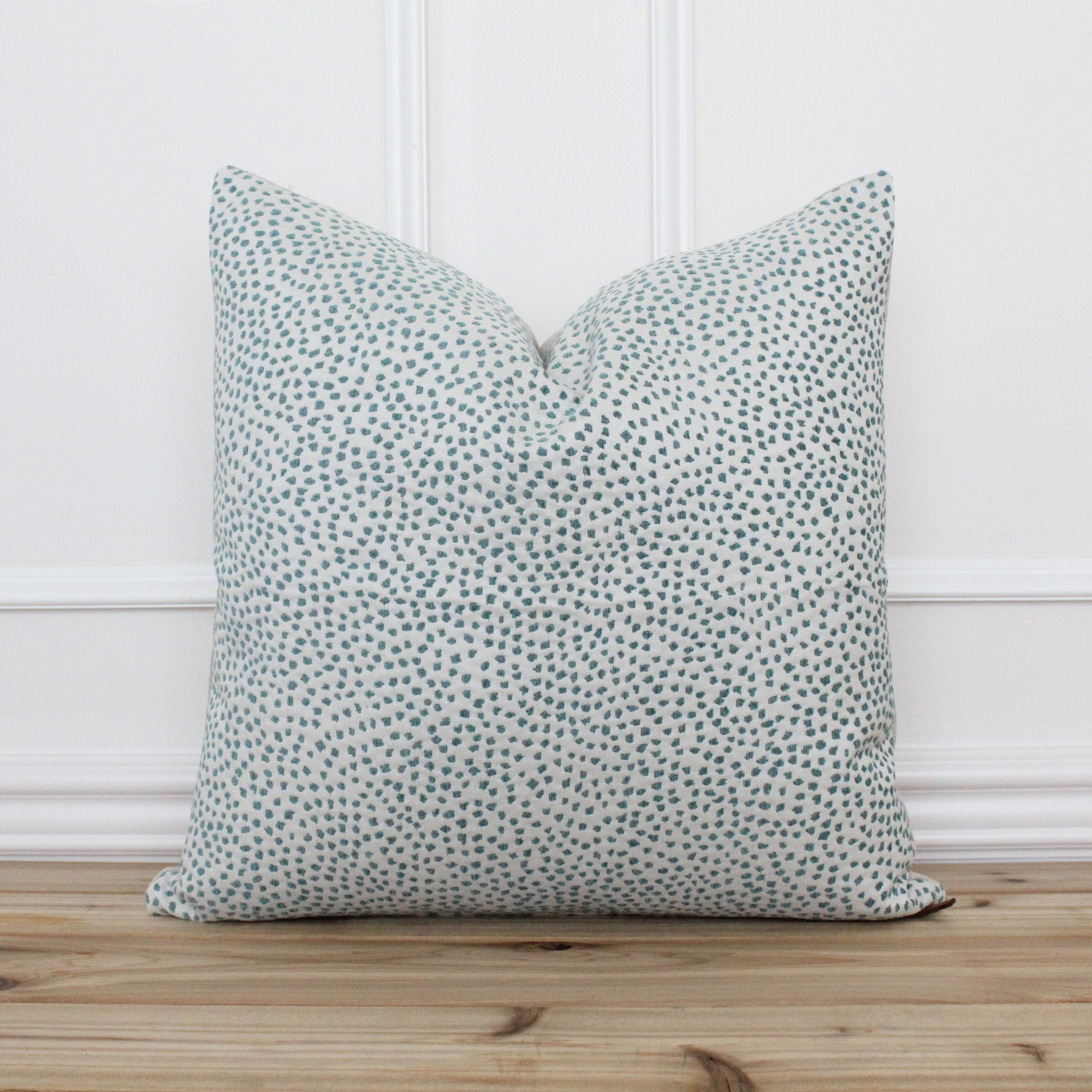 Aqua Dot Pillow Cover Blue green Dot Pillow Cover Polka Dot Cushion Cover Designer Pillow Covers Accent Pillow Meredith Etsy UK