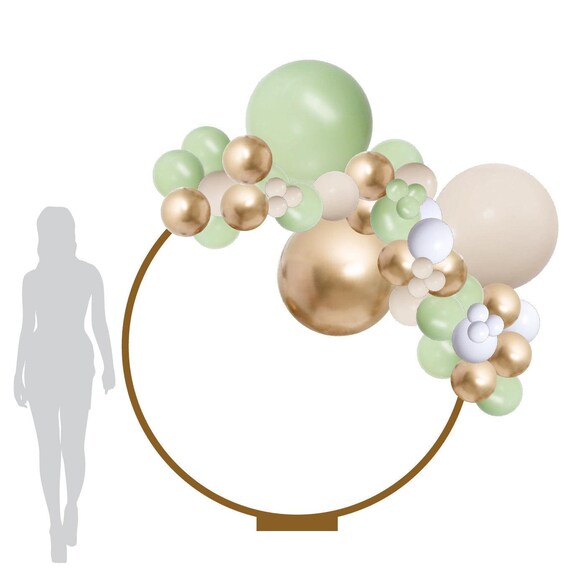 Pistachio White Sand Balloon Garland Kit by Party Love Catch My Party