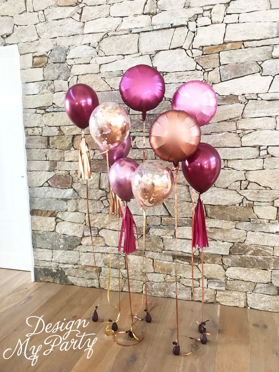 Passion Pop Glam Luxe Chrome Pink Burgundy Rose Gold Copper Etsy