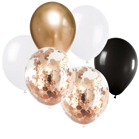 Black Tie Glam – Confetti Balloon Bouquet (12 Pack) 12/12 Il_570xn