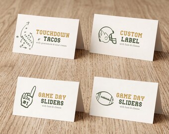 Football Birthday Labels Food Labels, Game Day Tent Cards, Sports Party Buffet (Digital Download) 116