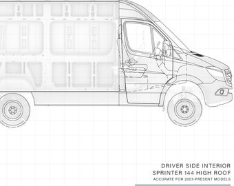 Sprinter 144 High Roof Planning Kit (Downloadable PDF)