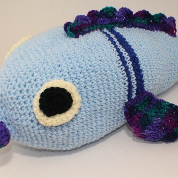 BIG FISH crochet Toy - kids pillow - Amigurumi - Crochet fish - soft toys