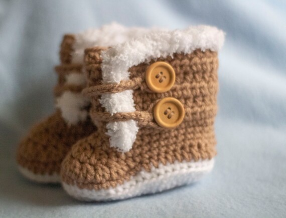 fuzzy baby booties