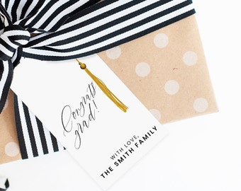 Graduation gift tag for grad gift hang tag custom family gift wrap tag for high school graduation gift wrap tag custom gift tag college grad