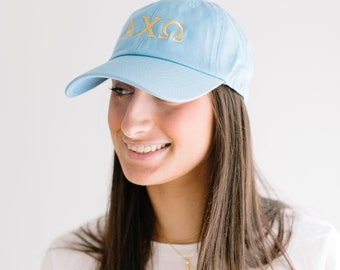 Sorority baseball hat for Greek life hat sorority merchandise sorority event custom hat for Greek event embroidered baseball hat sorority