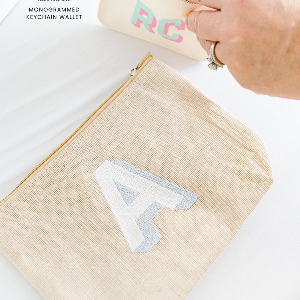 Small Pouches With Monogram Etsy