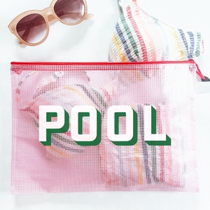 Personalized wet bag monogrammed pool bag