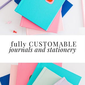 Personalized stationery gift idea
Custom journal for student or teen
Lined notebook with initials