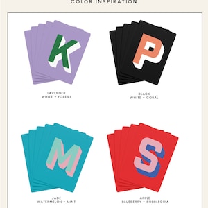 Custom poker card with monogram rummy card family game night gift for canasta player card set custom monogrammed playing card custom wedding