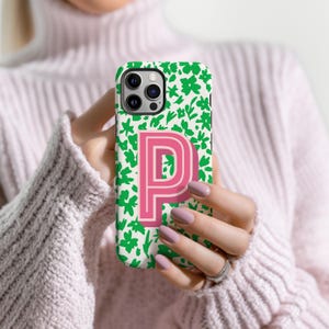 Monogram iPhone case custom iPhone 16 case custom tough protective phone case initial phone case stylish phone case gift her new phone gift