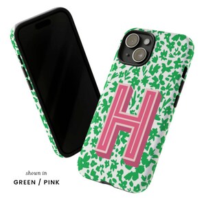 Monogram iPhone case custom iPhone 16 case custom tough protective phone case initial phone case stylish phone case gift her new phone gift